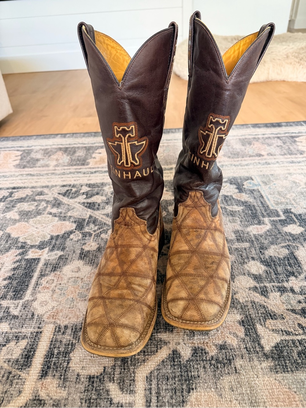 Tin Haul Women’s Wild Thing Brown & Tan Western Heeled Boots
